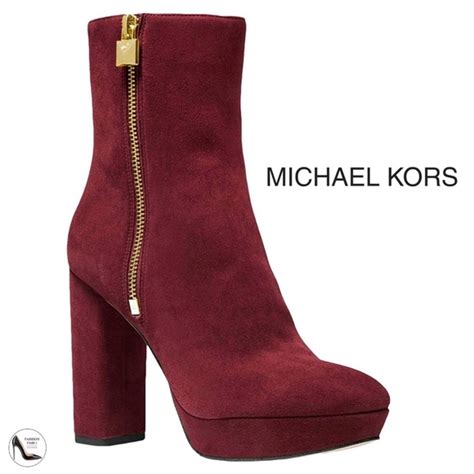 michael michael kors frenchie heeled suede booties